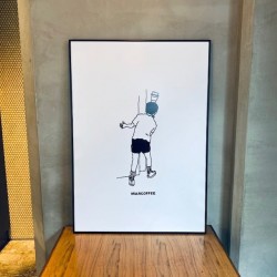 marcoffee × sayuri nishikubo“ BOY ” 海報 (含框)